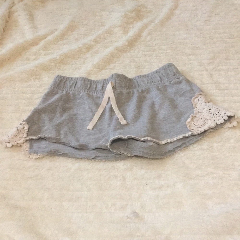 👑💥Chrochet shorts with elastic drawstring waist